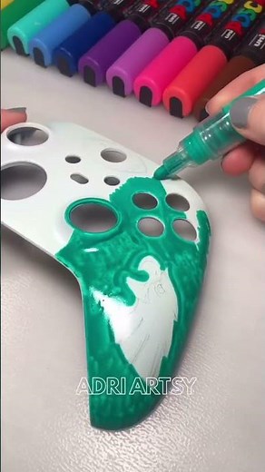 Customizing an XBOX Controller with Posca Markers! Kansas City Chiefs vs Philadelphia Eagles #shorts