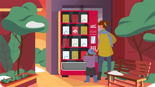 Giving Machines work just like vending machines—only the outcome is slightly more magical than just a bag of chips. Instead of getting an item, Giving Machines let you give essential items to someone else. Discover the joy of giving this Christmas. Click here to visit a Giving Machine near you: https://www.churchofjesuschrist.org/comeuntochrist/light-the-world/giving-machines?cid=41001047. | The Church of Jesus Christ of Latter-day Saints