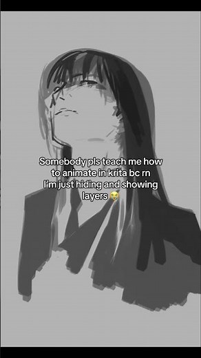 I tried to turn my layers into frames..uhhh #krita #digitalart #animation #clipstudiopaint #artshort