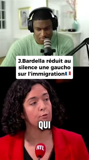 Bardella détruit Manon aubry en une question ! #france #bardella #immigration #marinelepen