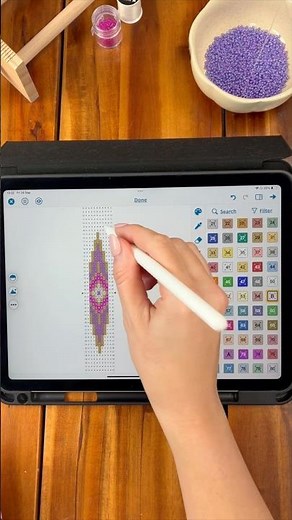 Beginner’s guide: Drawing loom patterns with the Loomerly app #seedbeads #beadloom #beadingtutorial