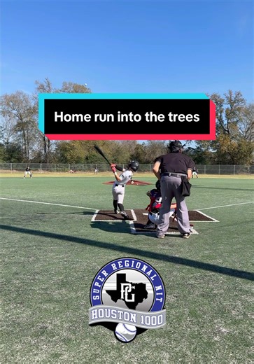 Home run into the trees #baseball #baseballlife #baseballlove #giannimolfese #homerun