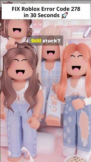 FIX Roblox Error Code 278 in 30 Seconds 🚀 #Roblox #error278 #robloxfix #RobloxError278 #disconnected