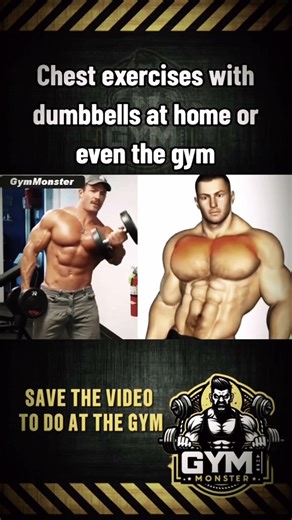 Best Chest Workout with Dumbbells 💪 (Home & Gym)#chestworkout #dumbbellworkout #homeworkout#chestday