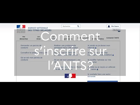 Tutoriel : inscription sur le site de l'ANTS