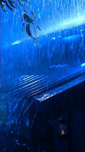 Sleep Instantly with Heavy Rain & Very Strong Thunder on Tin Roof