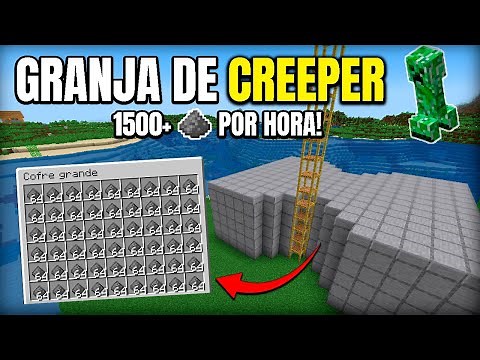 COMO HACER una GRANJA de CREEPERS en Minecraft JAVA 1.20 🔥