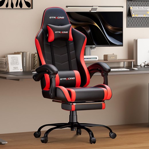 GTRACING GTWD-200 Ergonomic Gaming Chair with Adjustable Pillows and Footrest - Walmart.ca