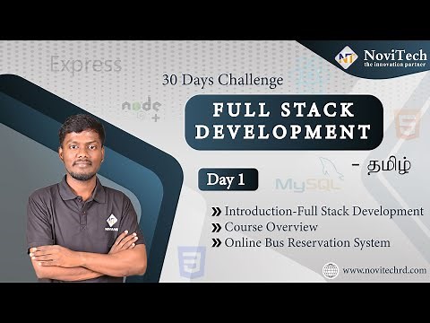 30 Day FSD MasterClass | Day 1 | Tamil | NoviTech | Learn Full Stack Development from Scratch.