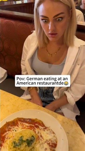 Europeans didn't realize how huge American food portions would be😂#funny #worldcup #Europeans #fyp