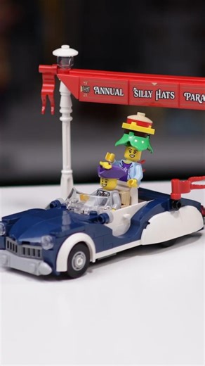 Satisfying LEGO Stop Motion Build | Vintage Parade Car #lego #vintagecars #stopmotion #speedbuild