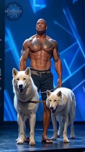Dwayne Johnson's twin and his white wolves leave AGT stunned with a mesmerizing illusion that took everyone's breath away! ✨ Watch more in comment. | VibeRush | Facebook