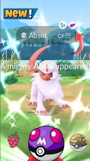 Let's Go✨️Shiny Mighty Absol Catch in Pokemon Go