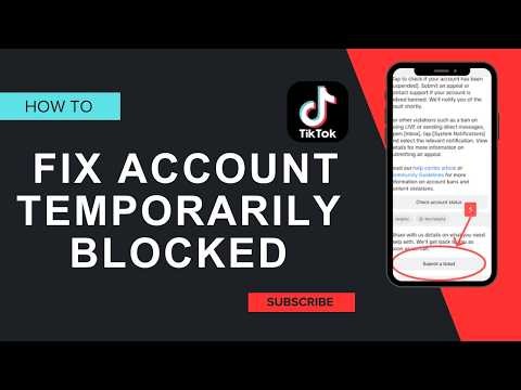 how to fix tiktok account temporarily blocked