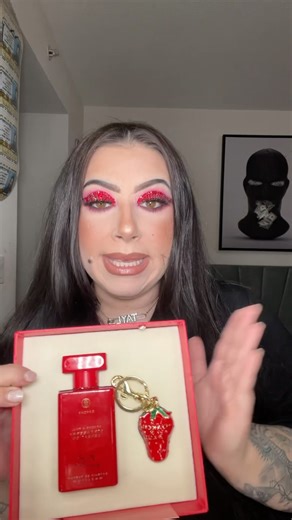 Taylor Ann Gallo on Instagram: "Trying @paulreactss new fragrance “Strawberry Sensation” with @oakcha and HUNNY she is SCRUMPTIOUS! 🍓✨ #review #fragrance #strawberrysensation"