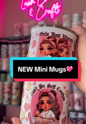 NEW Mini Mugs! What do you think??😍💖 #smallbusiness #latinaownedbusiness #sublimation #conchita #concha #minimug #tiktokshop