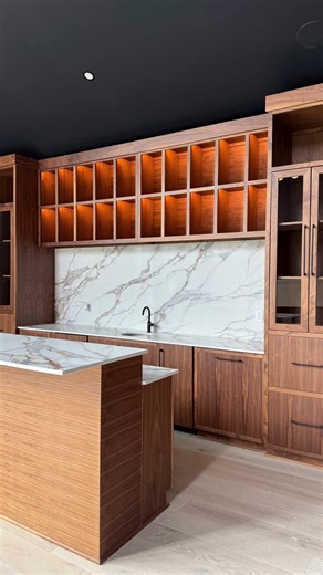 Rockwood Development on Instagram: "At Rockwood, we do not mess around when it comes to entertaining! The Club Room houses a custom walnut bar with every bit of storage you could possibly need, from back-lit bottle storage, to the wine fridge, glass front cabinets, and a cigar humidor. The fireplace makes a perfect hang out spot in the winter, and the direct access to the pool and outdoor kitchen creates a seamless flow from indoors to outdoors for warm weather hangs. Project Blackberry | West M