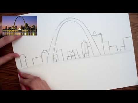 How to draw the Gateway Arch Part 1