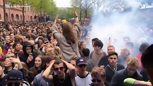 Florian Meindl at May Day Berlin street party. | Releasemag