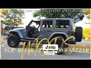 10 MUST HAVE JEEP WRANGLER MODS Under $100 from Amazon for a Daily Jeep Driver! | Jess4TV