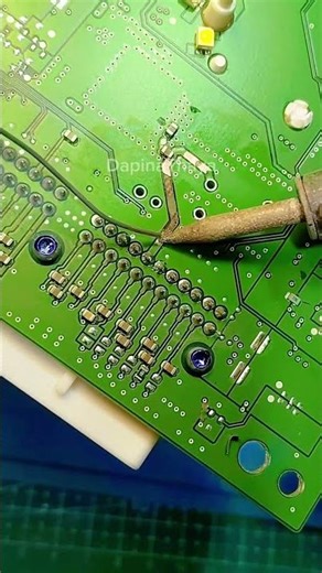 Reconnecting a Burned PCB Trace #PCBRepair #TraceRepair #SpeedometerRepair #Soldering