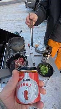 Winter outdoor cooking #ooinkramen #spicynoodlesoup #ecommerce #outdooractivities