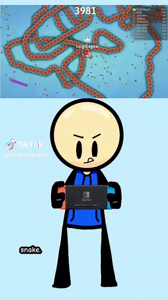 Play Snake.io now anytime and anywhere with your Nintendo Switch! #snakeio #snakeiochallenge #snakeiocommunity #nintendoswitch credits to @360animation1