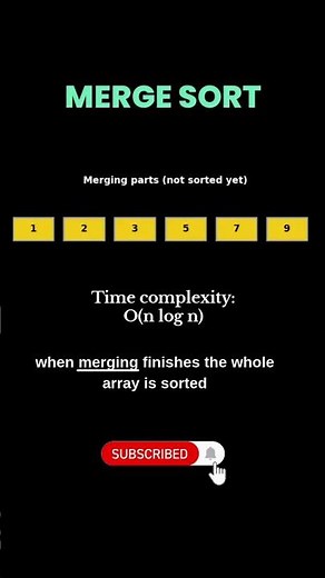 Merge Sort Explained with Animation (30s)