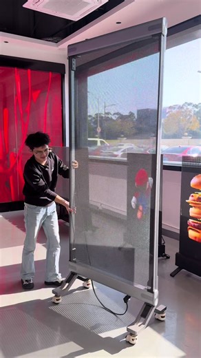 Introducing the Pushable LED Holographic Poster Screen