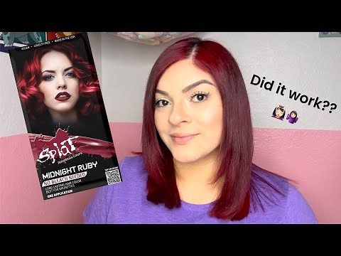 Splat Midnight Ruby (no bleach nor developer needed)