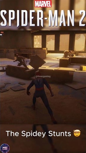 Spider-Man 2 PS5 Pro 4K 🔥 INSANE Sandman Fight Inside Building! #shorts