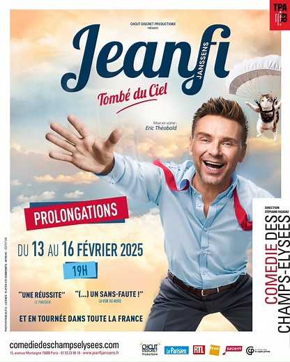 Jeanfi Janssens débarque à Angers avec son spectacle "Tombé du Ciel" ! L’humoriste aux mille anecdotes, Jeanfi Janssens, vous donne rendez-vous le vendredi 18 avril 2025 à 20h30 au Centre des Congrès d’Angers pour une soirée placée sous le signe du rire. Ancien steward devenu humoriste, Jeanfi nous embarque dans son univers haut en couleur, entre récits de voyages, aventures déjantées et confessions hilarantes sur sa vie personnelle. Avec son style unique, à la fois tendre et piquant, il raconte