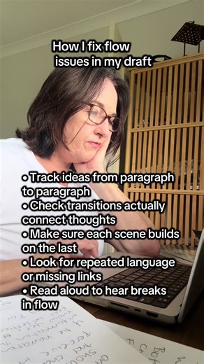 Struggling with writing flow? This is how I check cohesion when revising a first draft From paragraph flow to scene transitions, these small checks make your writing clearer, stronger, and easier to read. Save this for your next edit. #writingtips #editingtips #writersoftiktok #authortok