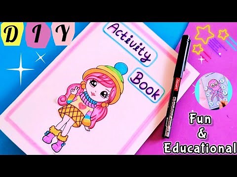 How to make your own activity book | DIY | Fun & Educational activities | Activity book for playing