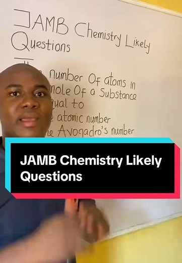 JAMB Chemistry Likely Questions on Mole Concept