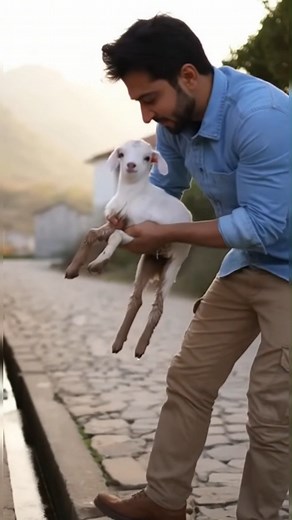 This baby goat was trapped and terrified. But a gentle rescue changed everything. Watch this real rescue moment and remember — a little kindness can save a life. 💛 Follow RescueAnimalsWay for daily rescue shorts. #RescueAnimalsWay #GoatRescue #AnimalRescue #SaveAnimals | Rescue Animals Way