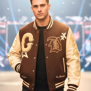 Custom Varsity Letterman Jacket: Breezy Bowl Style, Personalized Name/logo - Etsy