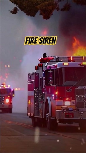 Fire Truck Siren #shorts - Sound Effects