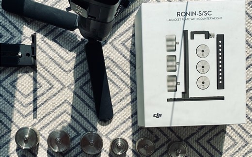 DJI 如影SC/S 竖屏拍摄 稳定器配重块 L板 大疆官方配件 开箱 试机 重型微单福音 EOS R 24-105 测试