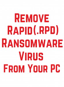 Remove Rapid Cryptovirus - Restore .RPD Files