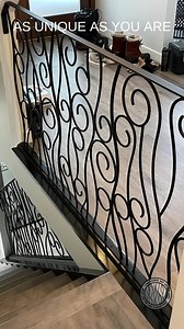 Whimsical Design Wrought Iron Railing | Metal Stair Railing | Custom Iron Stair Railing - Etsy