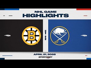 NHL Game 2 Highlights | Bruins vs. Sabres - April 21, 2026