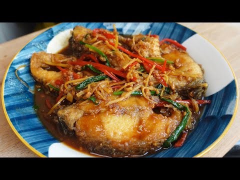 家常豆酱鱼这样做🐟带有一点辣和姜丝的香气，清淡的来好吃又下饭🌶️‼️Home-made fried fish with bean paste🐟little spicy and ginger aroma