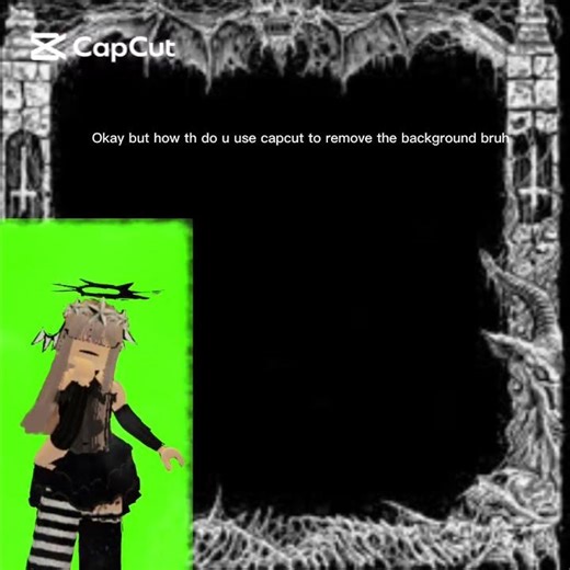 HOW DO U REMOVE BACKGROUNDS IN CAPCUT BRUH?? #Roblox