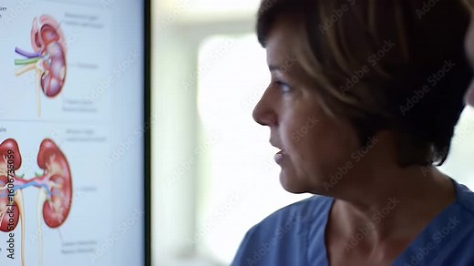 Examining Kidney Anatomy: A Detailed Visual Guide to the Renal System's Structure and Function Stock-Video