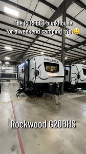 2.5K views · 22 reactions | Small but mighty, the 2025 Rockwood G20BHS has the essentials for family camping at an amazing price point!  | All Seasons RV | Facebook