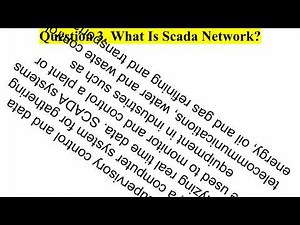 Top 3 SCADA Engineer Interview Questions & Answers, Top 3 SCADA Questions,SCADA Interview Questions