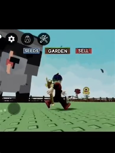 Getting chase 😲#roblox #funnymoments #growagarden #gag #fyp