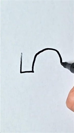 Simple drawing with number five #shorts