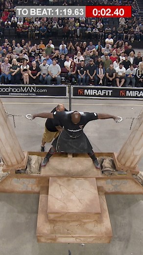 7.1M views · 94K reactions | EPIC MOMENT! Mark Felix HERCULES HOLD WORLD RECORD | Giants Live | Facebook